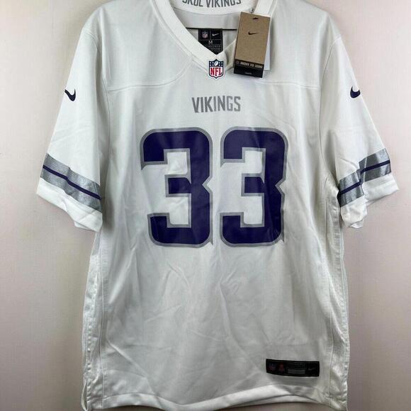 Nike Minnesota Vikings #33 Jones White NFL Game Jersey Men’s Size M Medium NWT - Picture 1 of 9